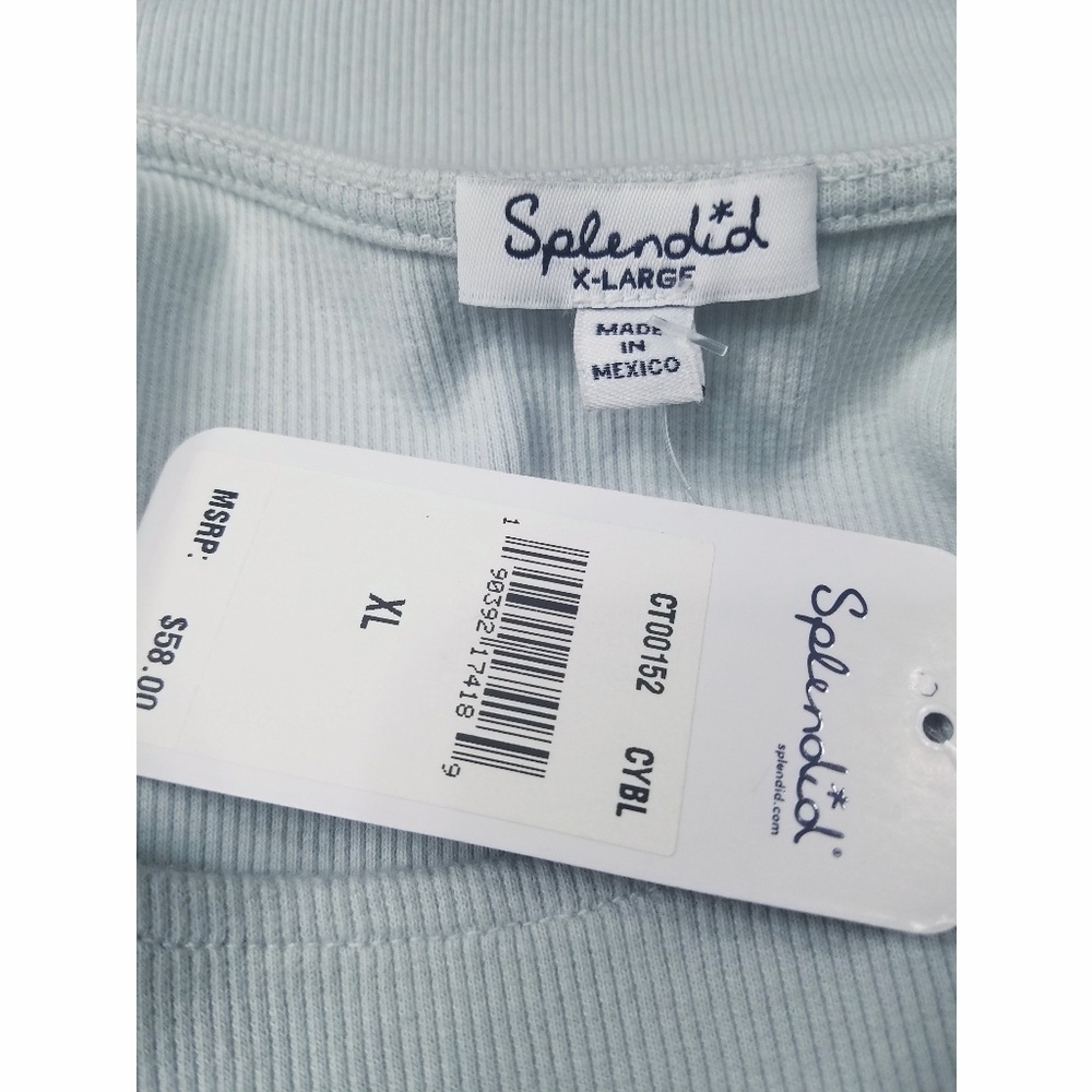 Splendid Lace Up Ribbed Tank - Picture 6 of 6